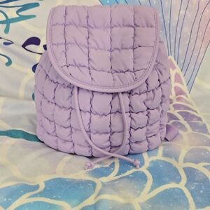Art Class Lilac Quilted Backpack